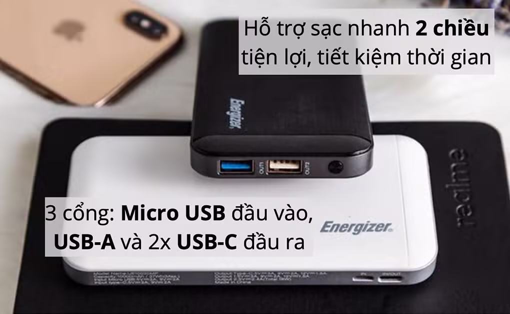 Pin sạc dự phòng Energizer 10.000mAh - UE10030MP - ảnh 4