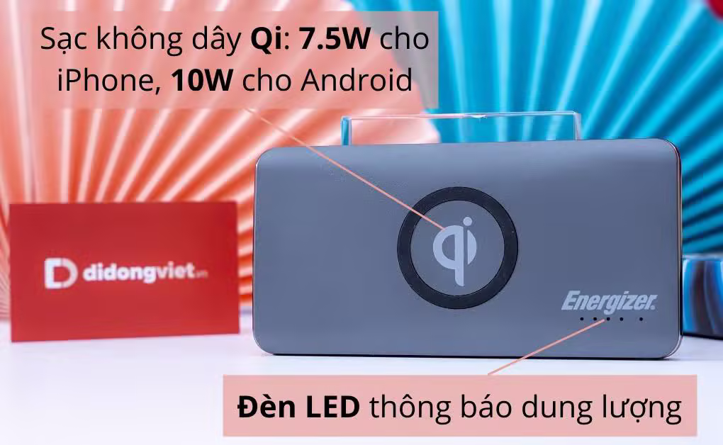 Pin sạc dự phòng Energizer tích hợp sạc không dây cũ - ảnh 4