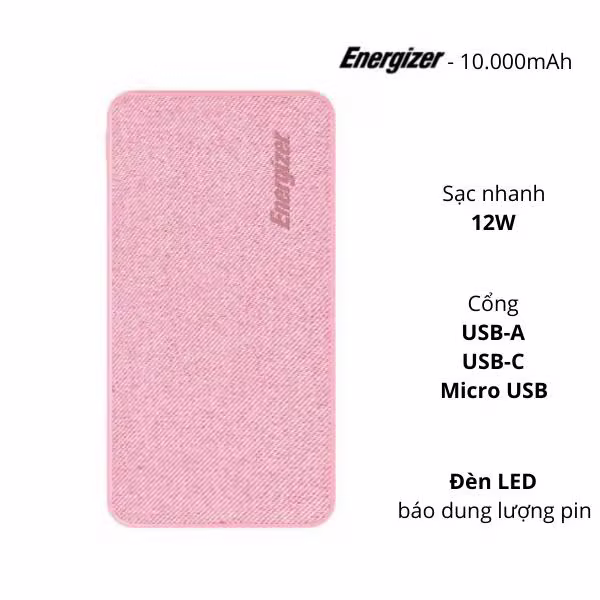 Pin sạc dự phòng Energizer 10.000mAh UE10043 - ảnh 1