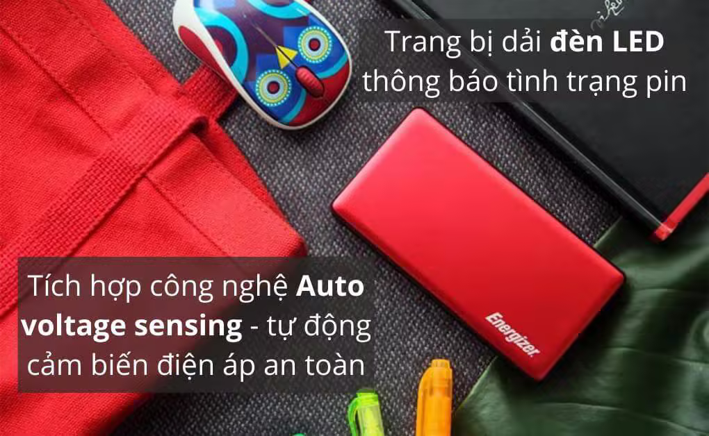 Pin sạc dự phòng Energizer 10000mAh - UE10046RD-Mà - ảnh 3
