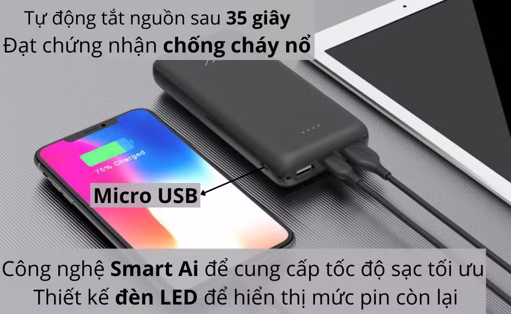 Pin sạc dự phòng Innostyle Powergo II Smart AI 200 - ảnh 2