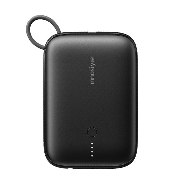 Pin sạc dự phòng Innostyle Powergo Mini 10.000mAh 22.5W tích hợp cáp USB-C IP22PDBLK