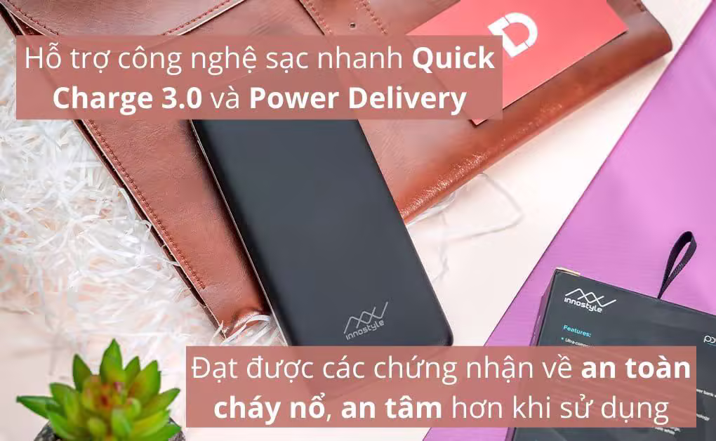 Pin sạc dự phòng Innostyle Powergo Plus 10.000mAh - ảnh 2