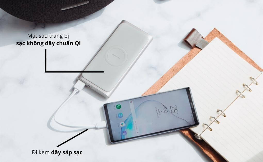 Pin sạc dự phòng kiêm sạc không dây Samsung 10.000mAh EB-U1200CSEGWW