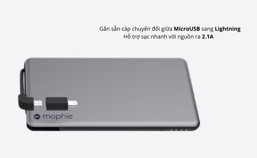 Pin sạc dự phòng Mophie 4060 mAh Cũ (Nobox) - ảnh 3