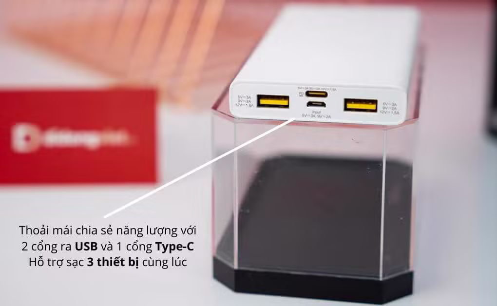 Pin sạc dự phòng Pisen Quick 10500mAh LED TS-D290 - ảnh 3