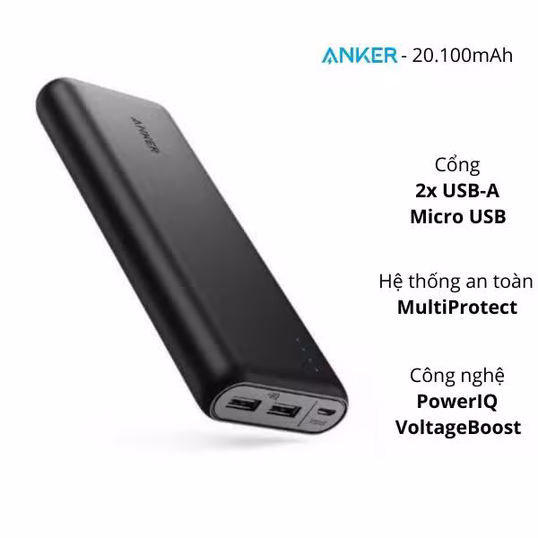 Pin sạc dự phòng Anker PowerCore 20100mAh A1271 - ảnh 2