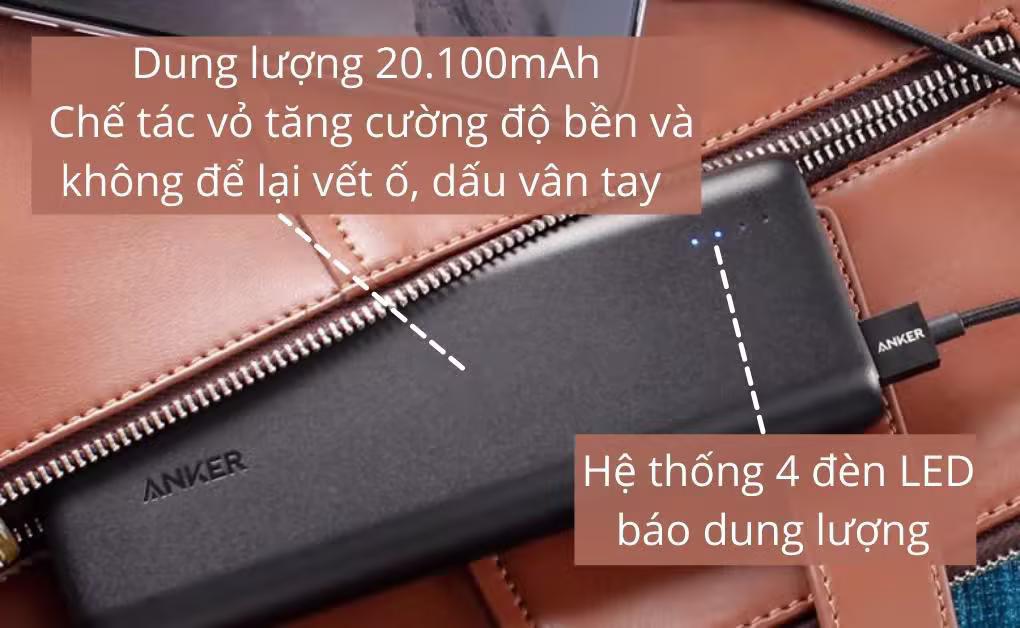 Pin sạc dự phòng Anker PowerCore 20100mAh A1271 - ảnh 3