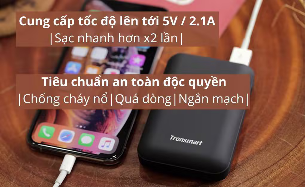 Pin sạc dự phòng Tronsmart PB10 Mini 10000mAh - ảnh 2