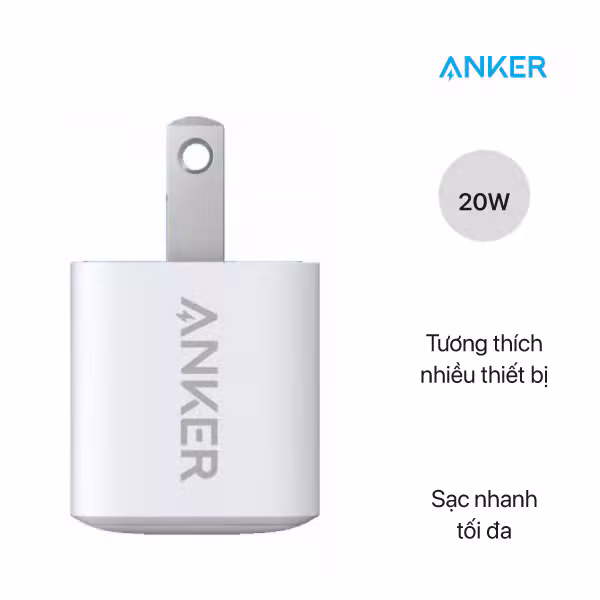 Củ sạc Anker PowerPort III Nano 20W A2633 - ảnh 5