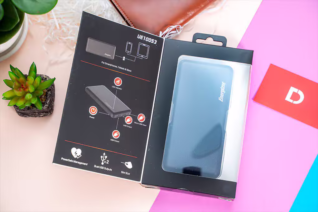 Pin sạc dự phòng Energizer 10,000mAh /3.7V Li-Polyme - UE10053 - ảnh 4