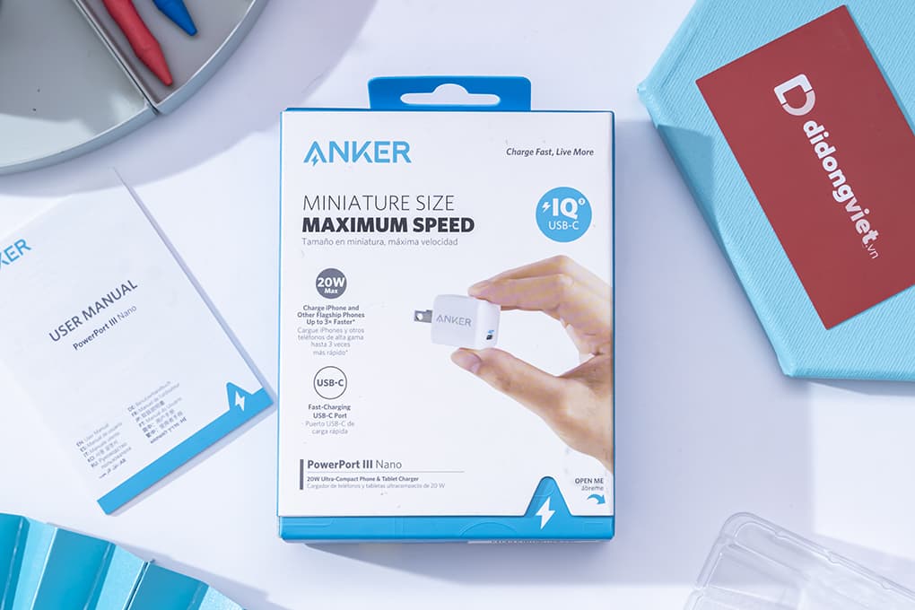 Củ sạc Anker PowerPort III Nano 20W - A2633