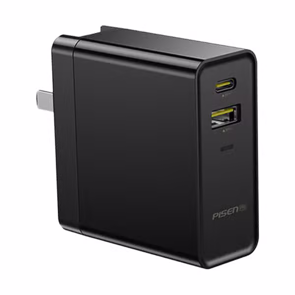 Sạc PISEN Pro Quick USB Wall 45W-Màu đen - ảnh 1