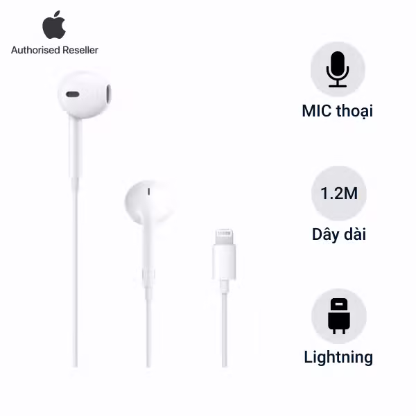 Tai nghe Apple Earpods with Lightning Connector (MMTN2) Chính Hãng - ảnh 1