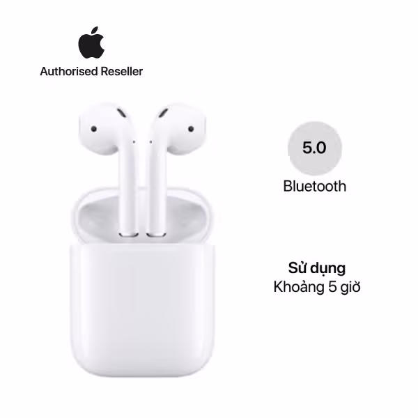Tai nghe Apple AirPods 2 (No Wireless Charge) Cũ (Fullbox) - Màu trắng - ảnh 2