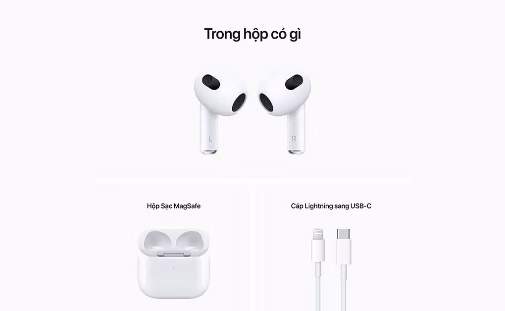 Tai nghe Apple AirPods 3 2021 MagSafe Chính Hãng - ảnh 17