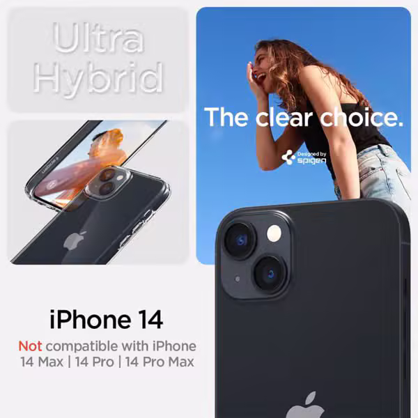 Ốp lưng Spigen iPhone 14 Plus Ultra Hybrid Crystal - ảnh 2