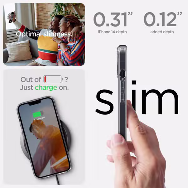 Ốp lưng Spigen iPhone 14 Ultra Hybrid Crystal - ảnh 7