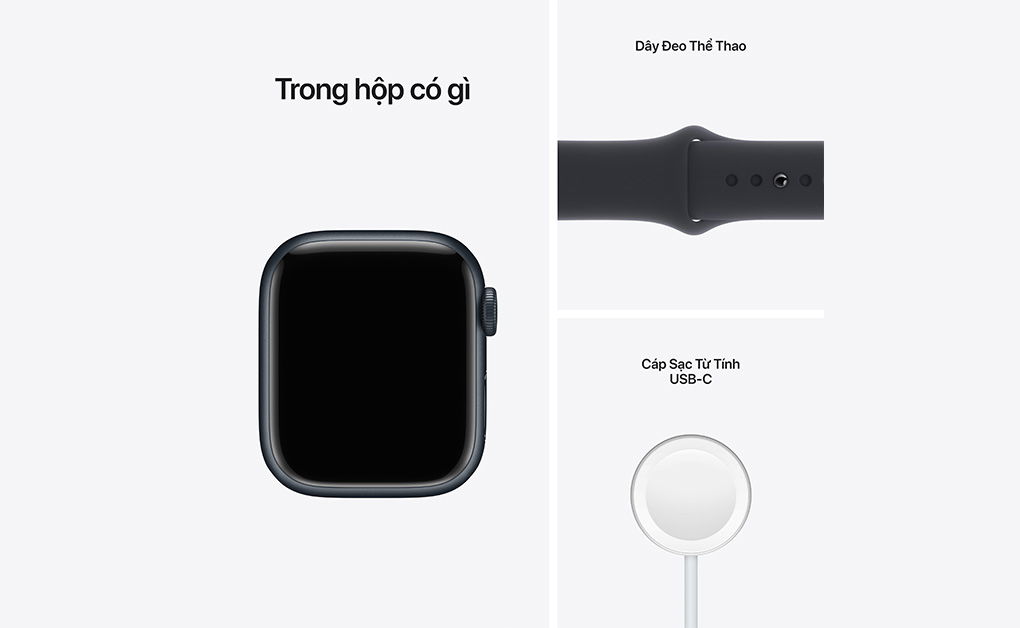 Apple Watch Series 7 41mm (4G) Viền nhôm - Dây cao su