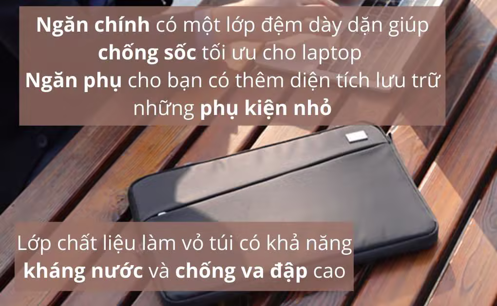 Túi chống sốc Jinya Nylon City 16-inch - ảnh 4