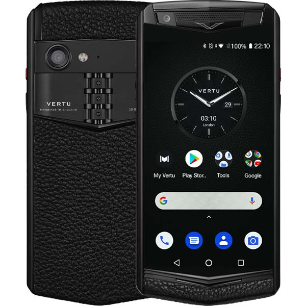 Vertu Aster P Gothic Calf-Màu đen