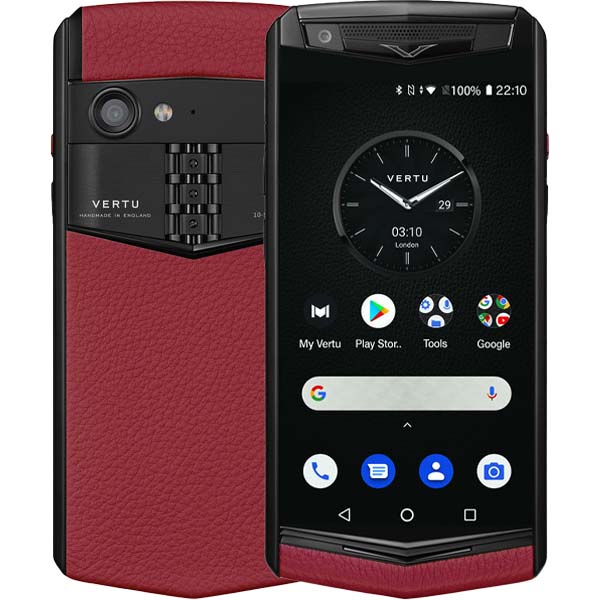 Vertu Aster P Gothic Calf-Màu đen
