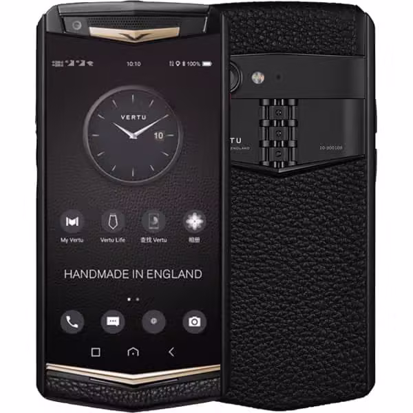 Vertu Aster P Ti Gothic Yellow Gold Pure Black Calf - ảnh 2