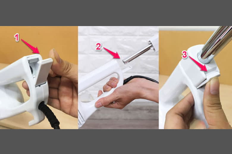 Tháo tay cầm máy hút bụi