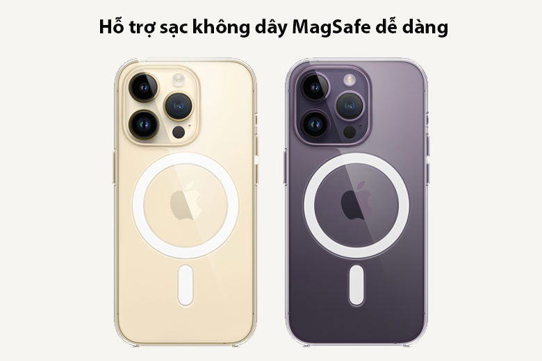 Hỗ trợ sạc không dây MagSafe dễ dàng, nhanh chóng