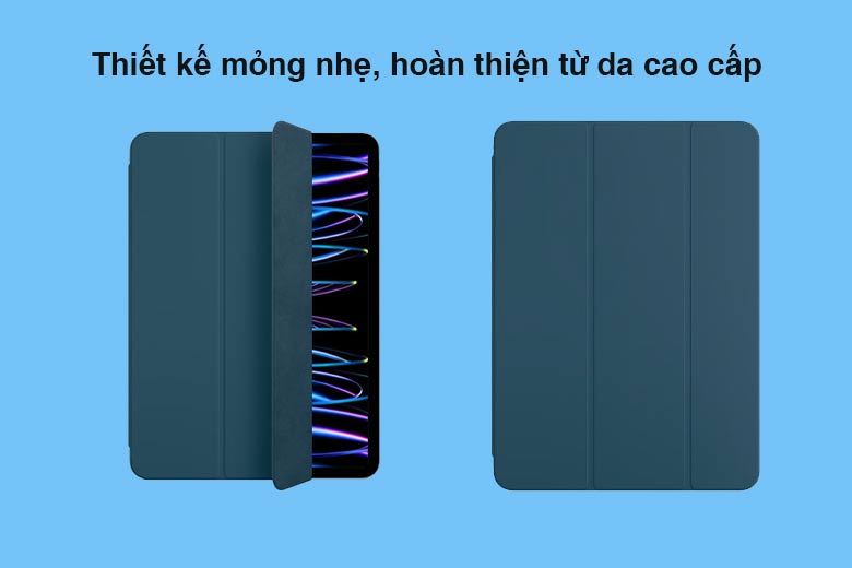 Thiết kế mỏng nhẹ, hoàn thiện từ da cao cấp