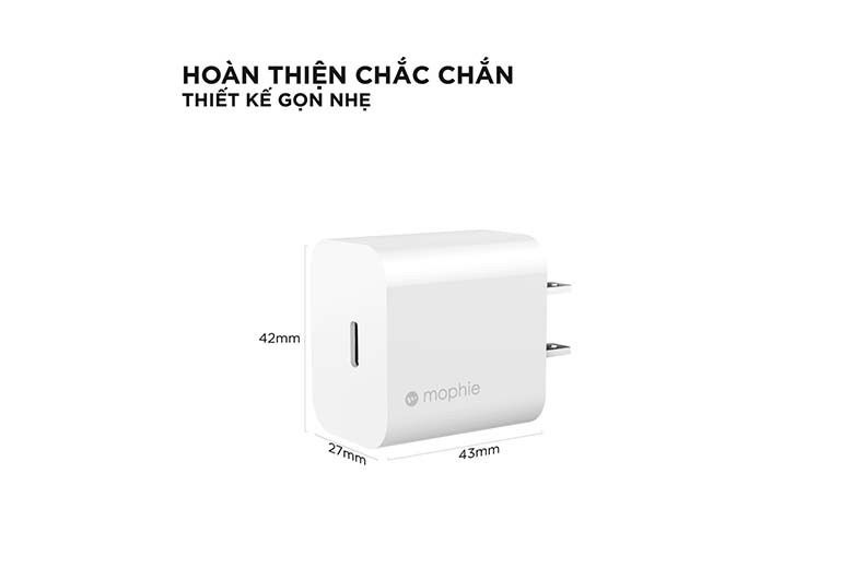 Củ sạc Mophie PD 30W USB-C GaN