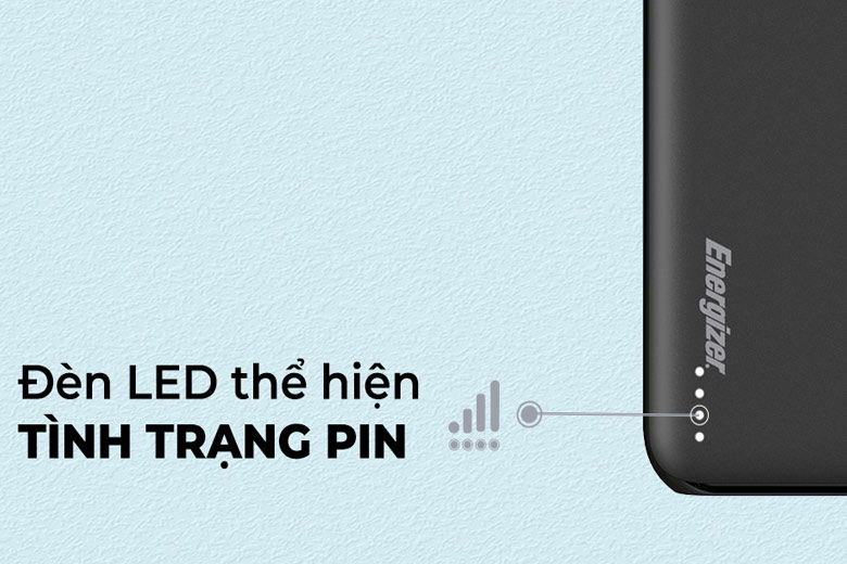 Có đèn LED chất lượng cao hiển thị khi pin sắp cạn