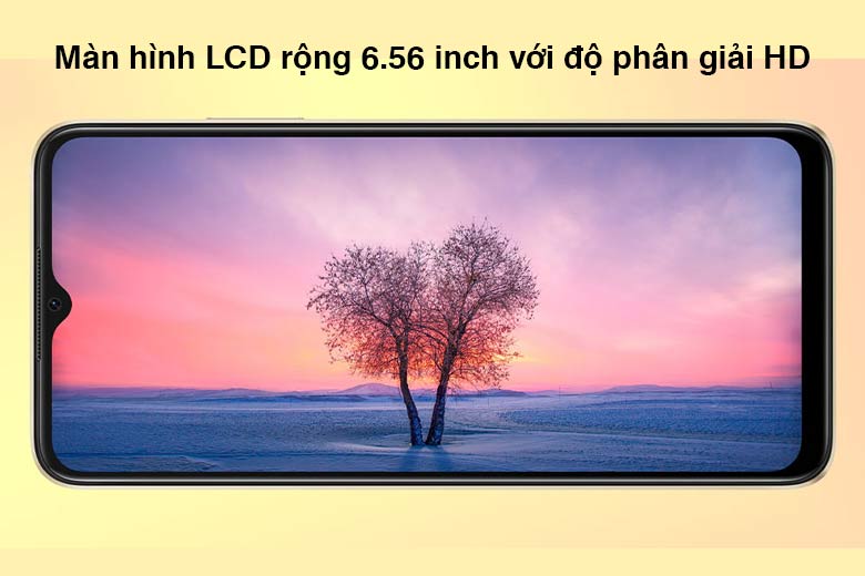 Sở hữu màn hình LCD rộng 6.56 inch với độ phân giải HD