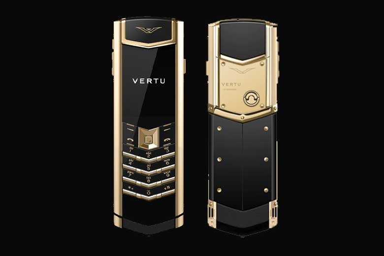 Vertu Signature V Pure Black Full Gold