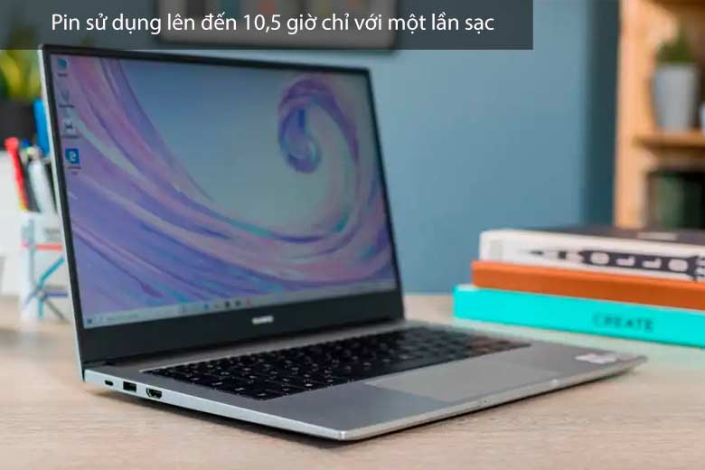 Pin sử dụng lên đến 10,5 giờ chỉ với một lần sạc