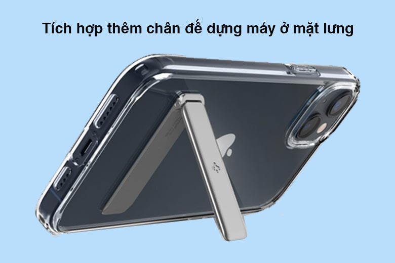 Tích hợp thêm chân đế dựng máy ở mặt lưng