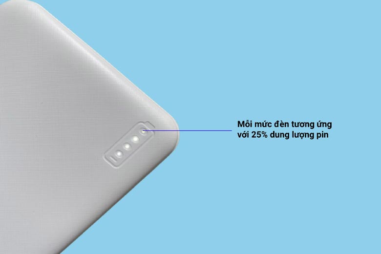 Đèn LED giúp người dùng nhận biết được mức tiêu hao pin