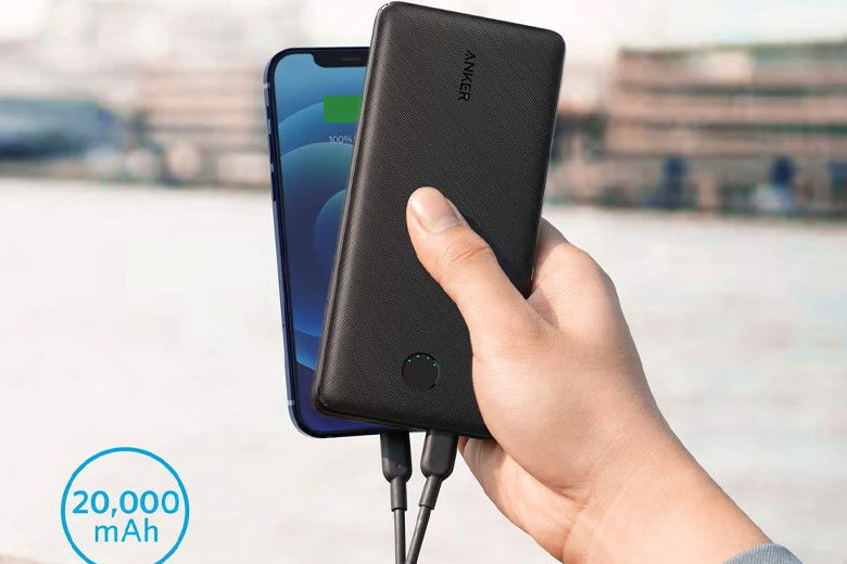 Dung lượng lớn 20.000mAh cho phép sạc dài lâu