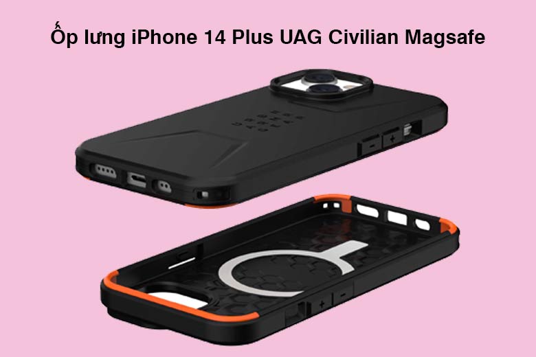 Ốp lưng iPhone 14 Plus UAG Civilian Magsafe - Thiết kế hiện đại, chống sốc cực tốt