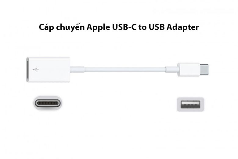 Cáp chuyển Apple USB-C to USB Adapter - Thiết kế nhỏ gọn, tốc độ truyền ấn tượng