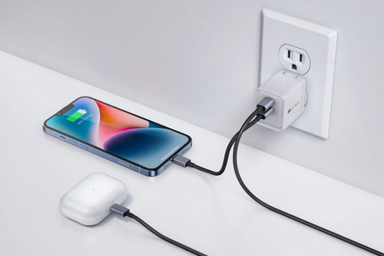 Củ sạc nhanh Hyper 2 cổng USB-C PPS 33W / PD 35W HJG35NA - Thiết kế nhỏ gọn, sạc nhanh chóng