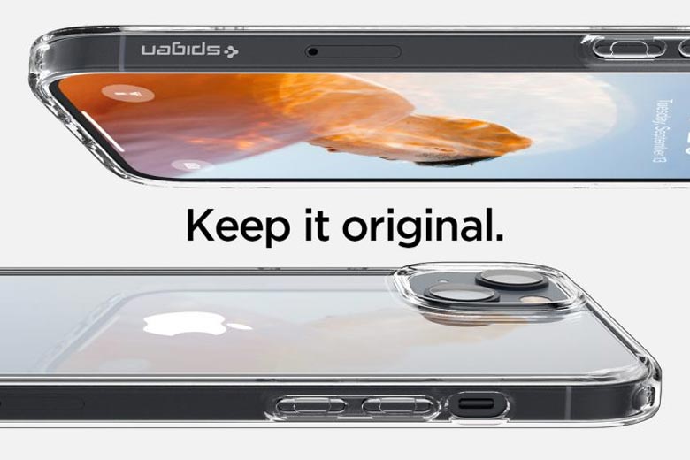 Ốp lưng Spigen iPhone 14 Plus Ultra Hybrid Crystal Clear - Trong suốt tuyệt đối, chống ố vàng
