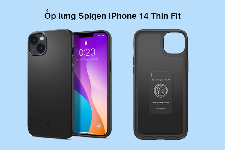 Ốp lưng Spigen iPhone 14 Thin Fit - Thiết kế mỏng nhẹ, chịu &aacute;p lực tốt