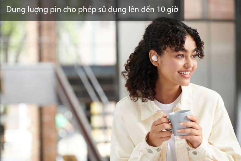 Dung lượng pin cho phép sử dụng lên đến 10 giờ