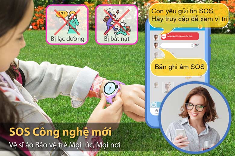 Hỗ trợ vệ sĩ ảo bảo vệ bé mọi lúc, mọi nơi