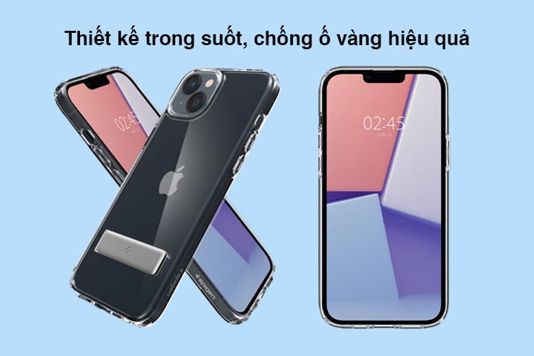 Thiết kế trong suốt, chống ố vàng hiệu quả