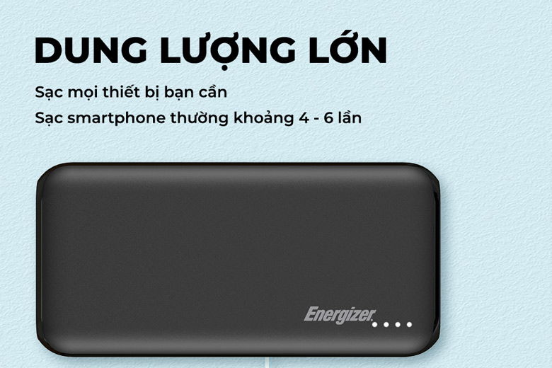 Dung lượng pin lớn 20000mAh 