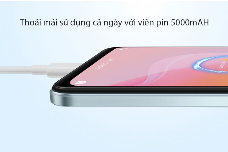 Thoải mái sử dụng cả ngày với viên pin 5000mAH