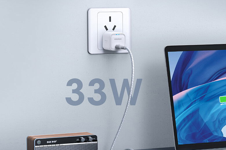 Củ sạc nhanh Innostyle Minicube GAN II 33W  - Thiết kế nhỏ gọn, sạc siêu nhanh