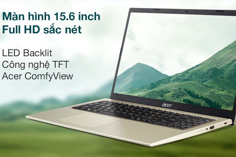 Màn hình 15.6 inch độ phân giải FullHD sắc nét